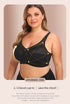 Women Deep Cup Bra Plus Size Fat Full Back Coverage Bra with Push Up Bras