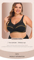 Women Deep Cup Bra Plus Size Fat Full Back Coverage Bra with Push Up Bras