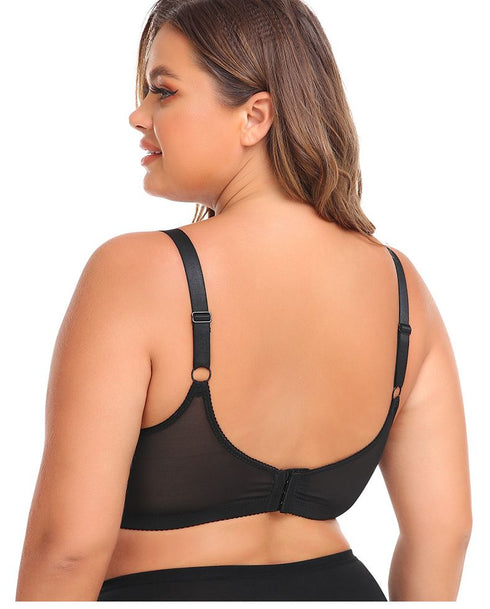 Women Deep Cup Bra Plus Size Fat Full Back Coverage Bra with Push Up Bras