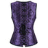 Women Double Buckle Straps Steampunk Corset