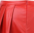 Women Faux Leather Gothic Punk Zipper Corset Bustier with Skirt