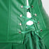 Women Faux Leather Gothic Punk Zipper Corset Bustier with Skirt