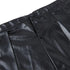 Women Faux Leather Gothic Punk Zipper Corset Bustier with Skirt