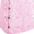 Women Plus Size Lace Up Back Floral Corset Bustier Top
