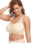 Women Plus Size Front Closure Posture Bra with Adjustable Straps Wirefree