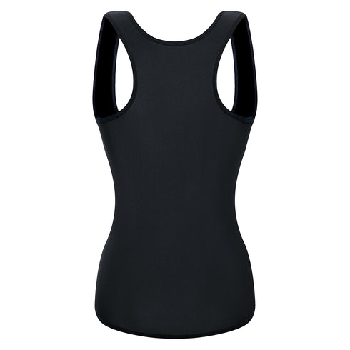 Women Sauna Sweat Waist Trainer Vest with Zipper