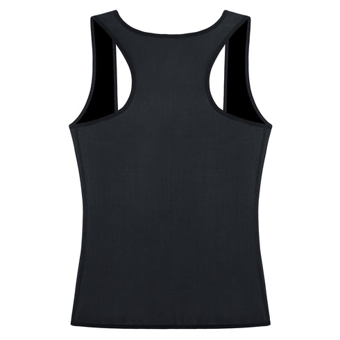 Women Sauna Sweat Waist Trainer Vest with Zipper