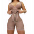 Women Shapewear Solid Color Zipper Girdle Butt Lifter Shaper Waist Trainer Bodysuit