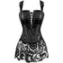 Women Steampunk Faux Leather Bustier Sexy Corset Dress