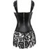 Women Steampunk Faux Leather Bustier Sexy Corset Dress