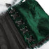 Women's Christmas Feather Velvet Santa Costume Bustier Corset Top Garter