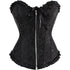 Women's Corset Bustier Top Sexy Lingerie Sets Black Red Overbust