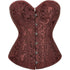Women's Corset Top Bustier Waist Cincher Jacquard Costume Tops