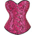 Women's Corset Top Bustier Waist Cincher Jacquard Costume Tops