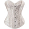 Women's Corset Top Bustier Waist Cincher Jacquard Costume Tops