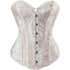 Women's Corset Top Bustier Waist Cincher Jacquard Costume Tops