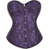 Women's Corset Top Bustier Waist Cincher Jacquard Costume Tops