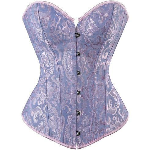 Women's Corset Top Bustier Waist Cincher Jacquard Costume Tops