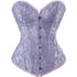 Women's Corset Top Bustier Waist Cincher Jacquard Costume Tops