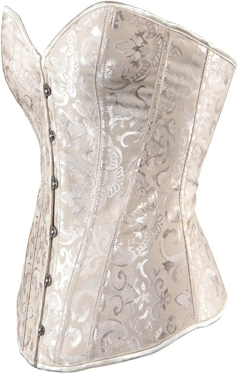 Women's Corset Top Bustier Waist Cincher Jacquard Costume Tops