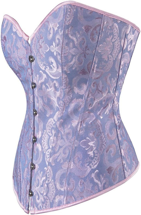 Women's Corset Top Bustier Waist Cincher Jacquard Costume Tops