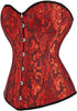 Women's Corset Top Bustier Waist Cincher Jacquard Costume Tops