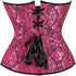Women's Corset Top Bustier Waist Cincher Jacquard Costume Tops