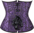 Women's Corset Top Bustier Waist Cincher Jacquard Costume Tops