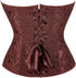 Women's Corset Top Bustier Waist Cincher Jacquard Costume Tops