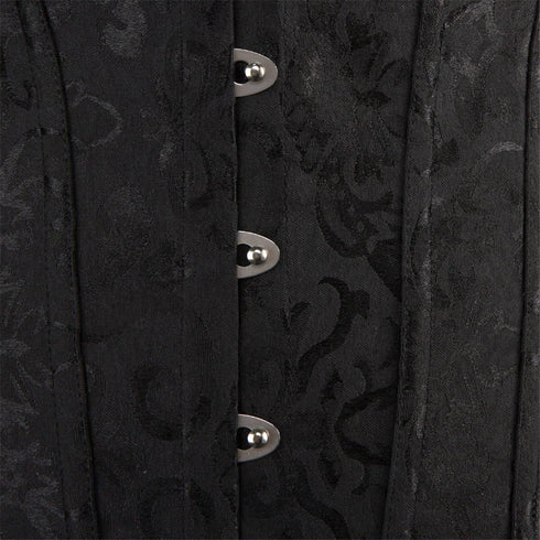 Women's Corset Top Bustier Waist Cincher Jacquard Costume Tops