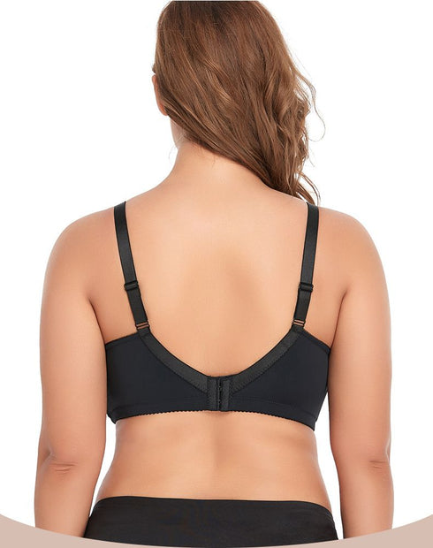 Women's Lace Plus Size Bra Without Underwire Full Coverage Cups Breasts Bra