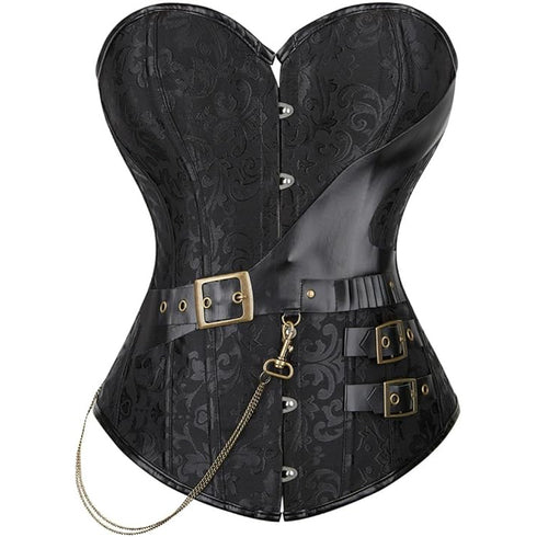 Women's Retro Steel Boned Steampunk Overbust Corsets