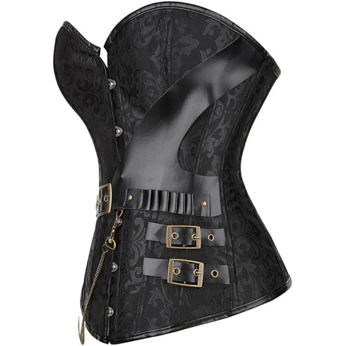 Women's Retro Steel Boned Steampunk Overbust Corsets