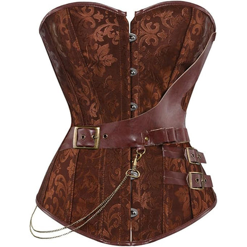 Women's Retro Steel Boned Steampunk Overbust Corsets