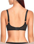 Women's See Through Sexy Plus Size Bra Steel Ring Support Thin Comfort Bra