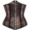 Women's Skull Corsets Underbust Gothic Retro Corset Top Lace Up Bustier