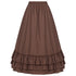 Women's Vintage Stripes Gothic Victorian Skirt Renaissance Style Falda