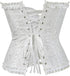Womens Fashion Satin Classic Sweetheart Brocade Overbust Corset