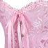 Womens Fashion Satin Classic Sweetheart Brocade Overbust Corset