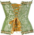 Womens Fashion Satin Classic Sweetheart Brocade Overbust Corset