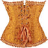 Womens Fashion Satin Classic Sweetheart Brocade Overbust Corset