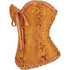 Womens Fashion Satin Classic Sweetheart Brocade Overbust Corset