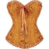 Womens Fashion Satin Classic Sweetheart Brocade Overbust Corset