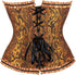 Womens Fashion Satin Classic Sweetheart Brocade Overbust Corset