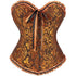 Womens Fashion Satin Classic Sweetheart Brocade Overbust Corset