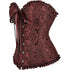 Womens Fashion Satin Classic Sweetheart Brocade Overbust Corset