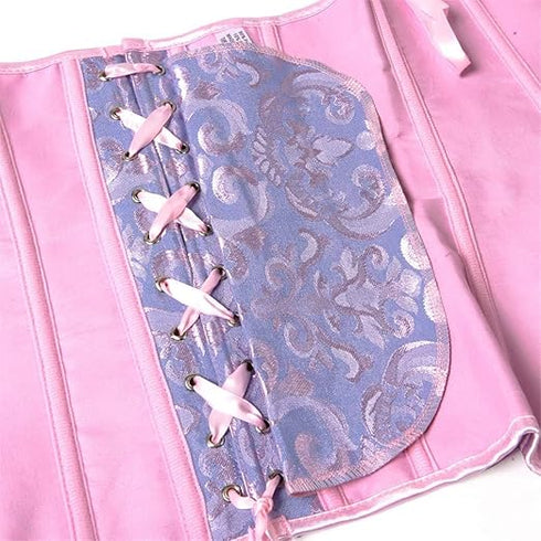 Womens Fashion Satin Classic Sweetheart Brocade Overbust Corset