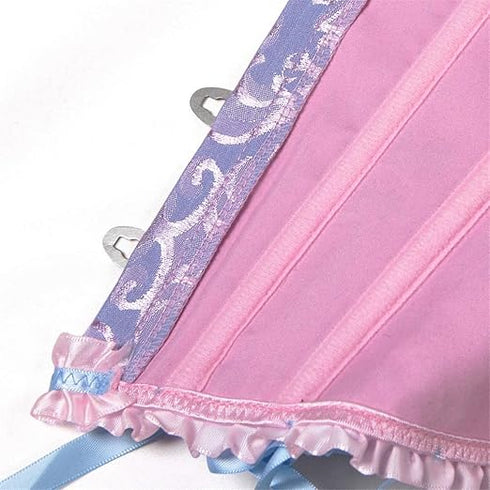 Womens Fashion Satin Classic Sweetheart Brocade Overbust Corset
