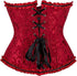 Womens Fashion Satin Classic Sweetheart Brocade Overbust Corset