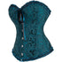 Womens Fashion Satin Classic Sweetheart Brocade Overbust Corset